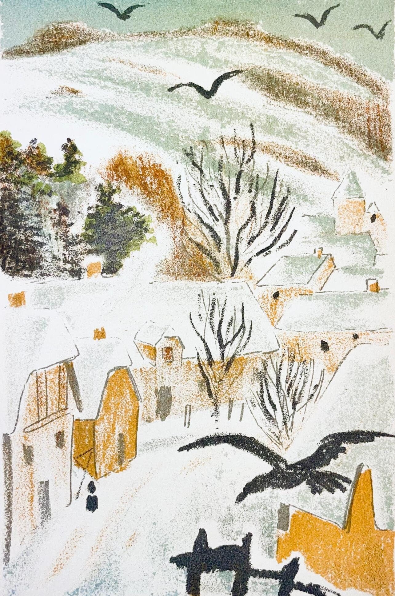 Maurice Mourlot, Composition, de Goupil a Margot, Histoires De Bêtes, Limited Edition Lithograph