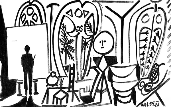 Pablo Picasso, Composition (Cramer 101), Carnet de la Californie, Limited Edition Lithograph