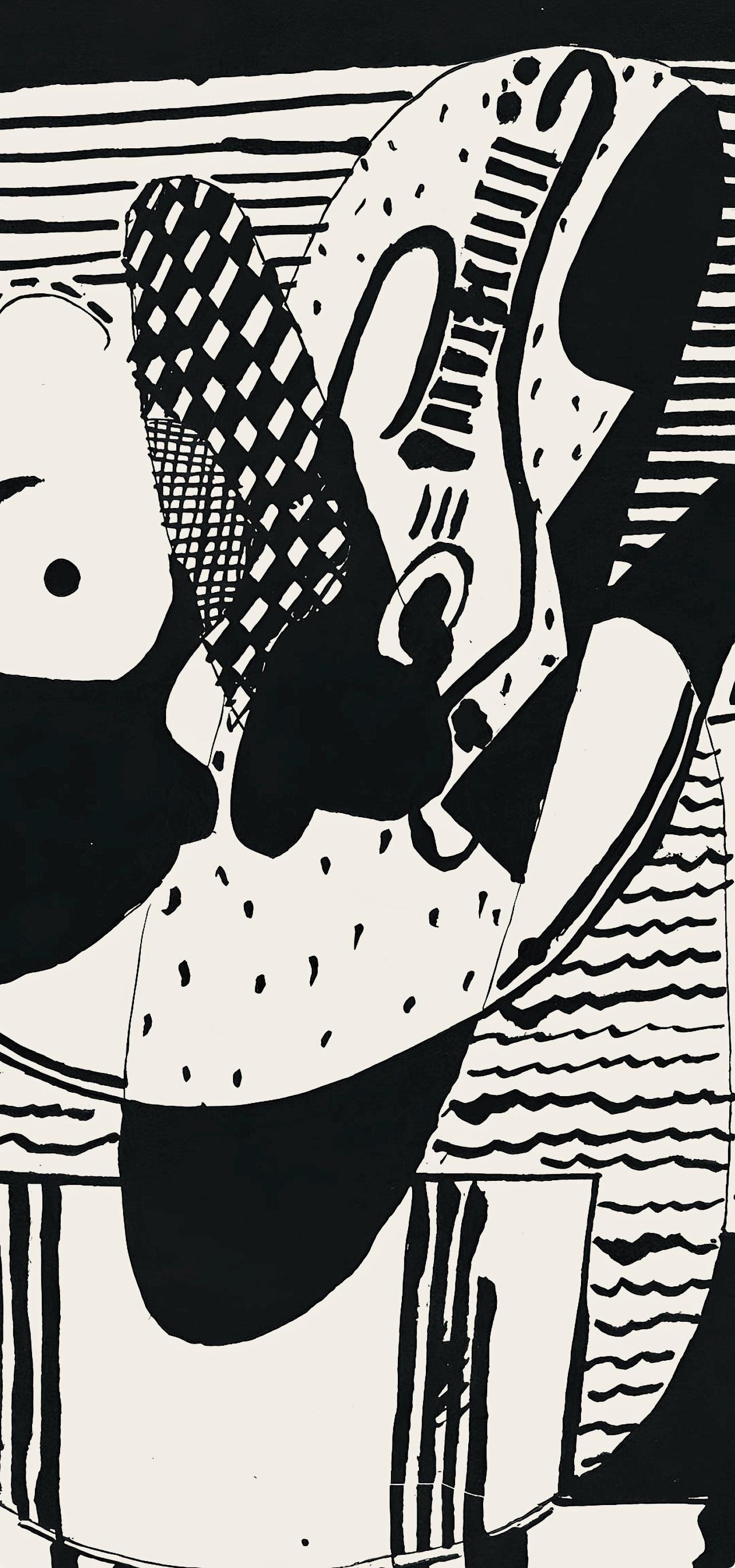 Pablo Picasso, Composition (Monod 10485), Hélène chez Archive de Illustrations de Pablo Picasso, Limited Edition Woodcut