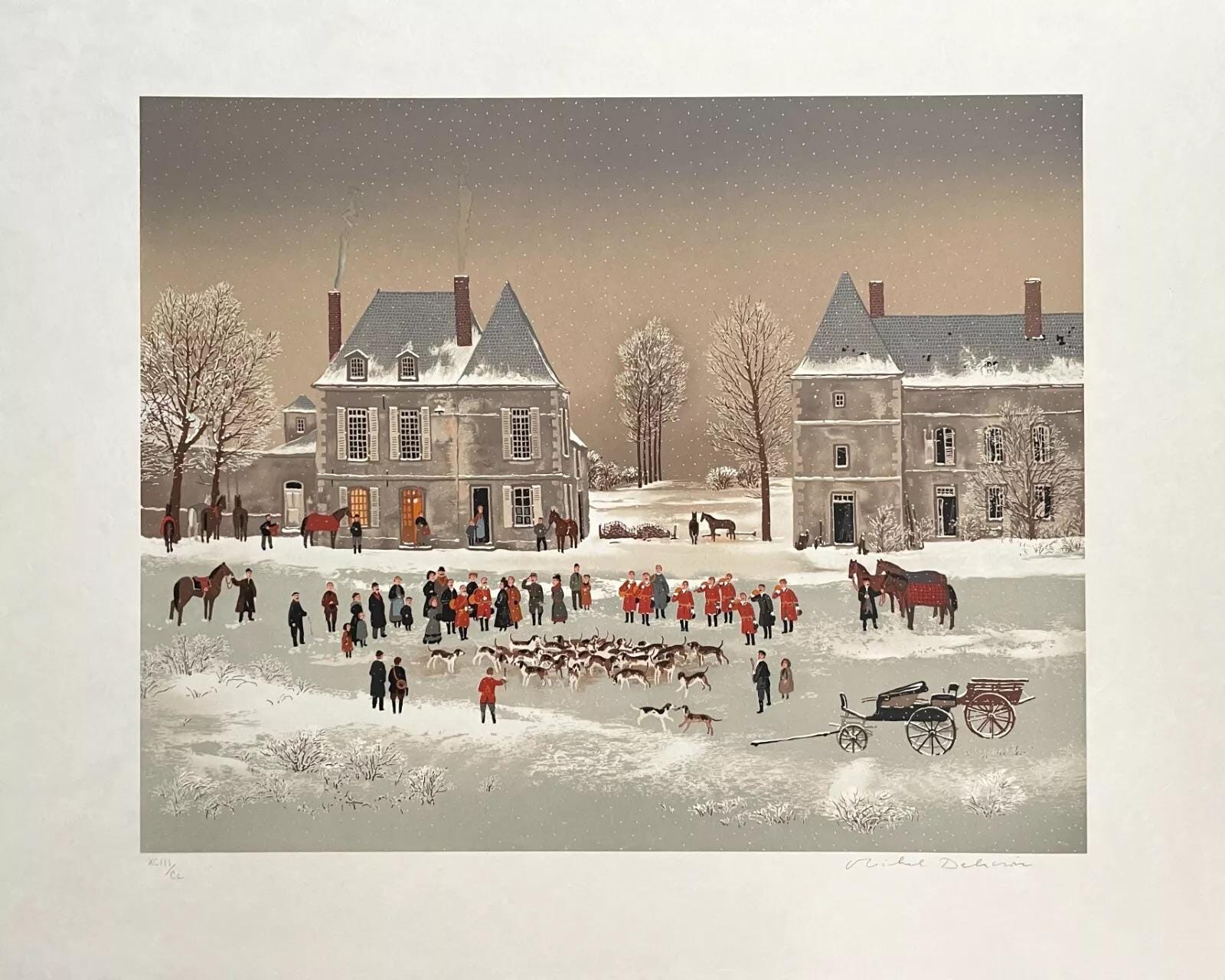 Michel Delacroix, Les Honneurs, Limited Edition Lithograph