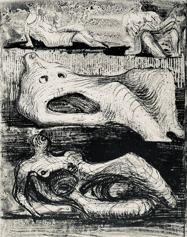 Henry Moore, Page from a Notebook, The Drawings of Henry Moore, Limited Edition Lithograph