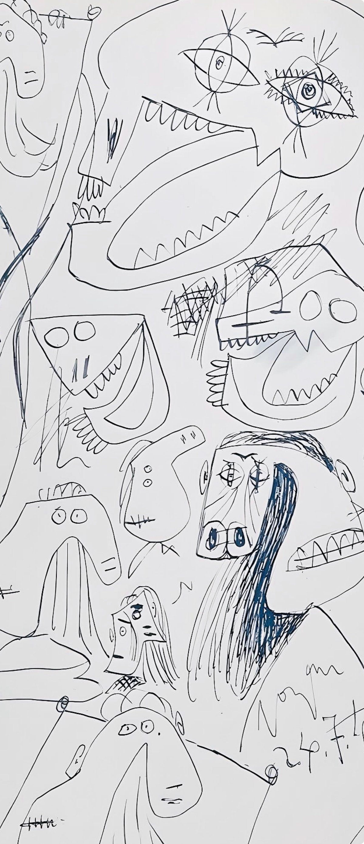 Pablo Picasso, Composition, Carnet de dessins de Picasso, Cahiers d’Art, Limited Edition Lithograph