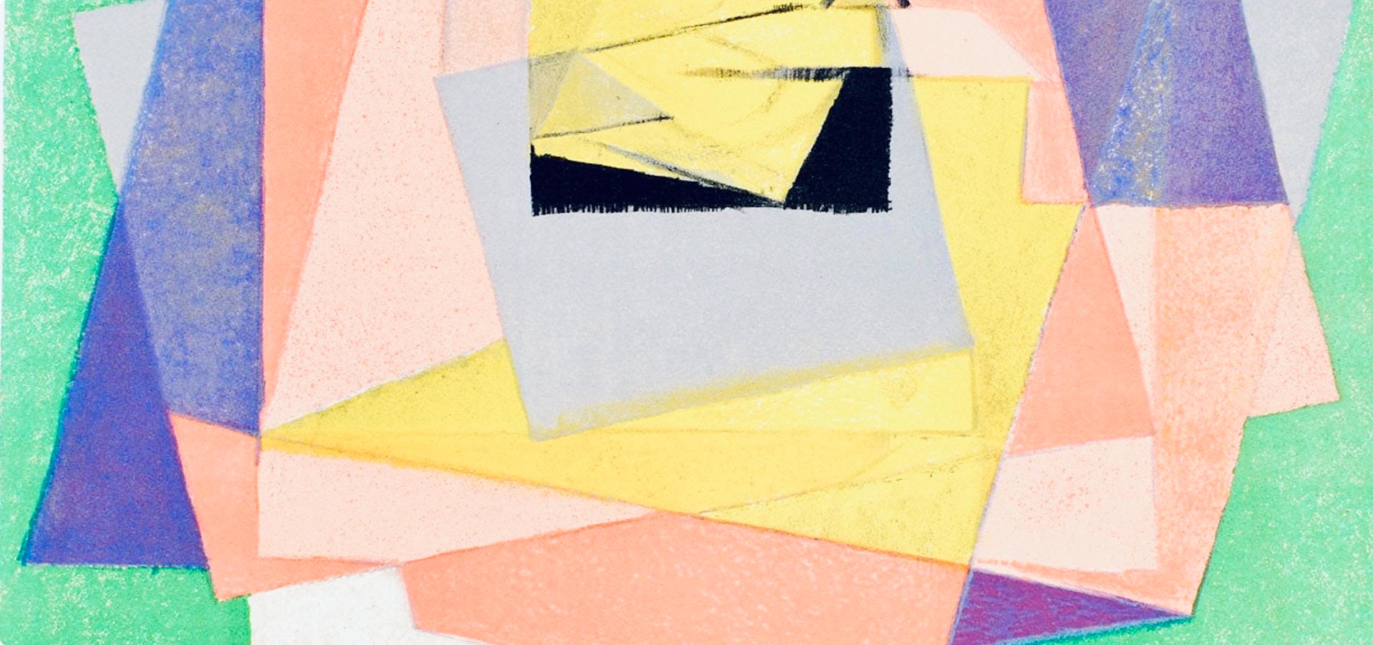 Jacques Villon, Composition (Ginestet/Pouillon 65-72), Jacques Villon, Huit lithographies, Limited Edition Lithograph