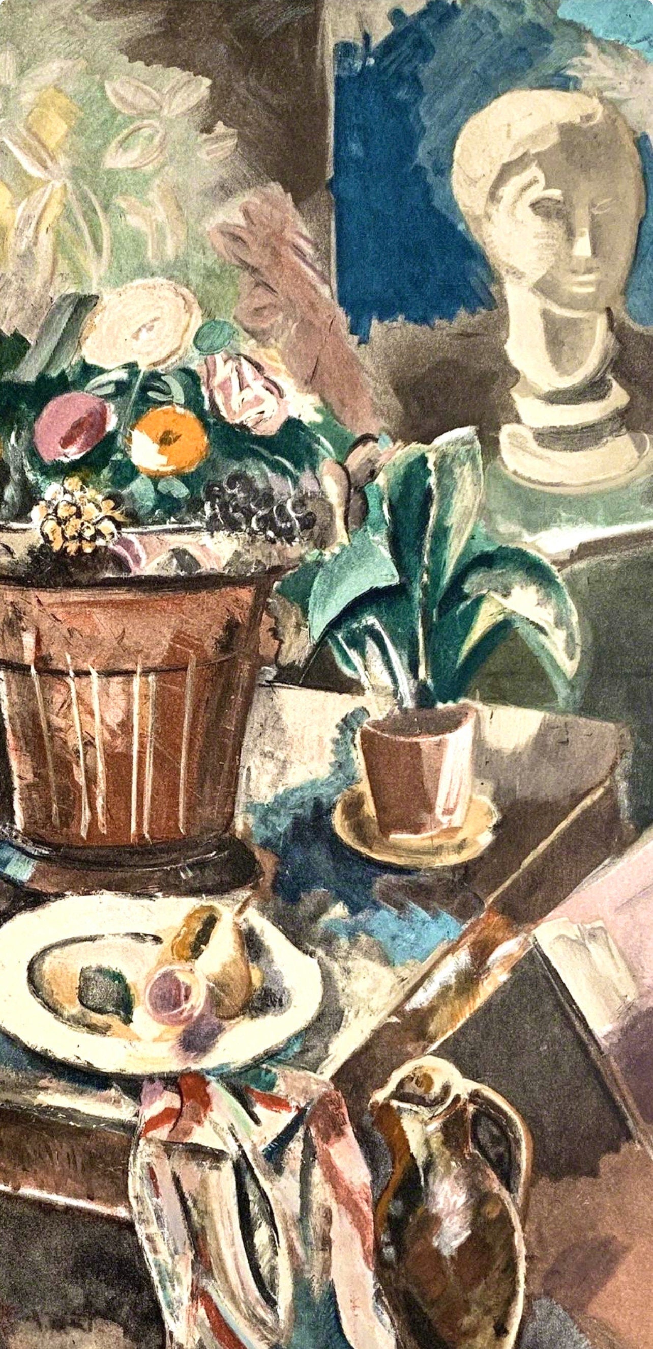 Charles Dufresne, Nature morte au pot de fleurs, Collection Pierre Lévy, Limited Edition Lithograph