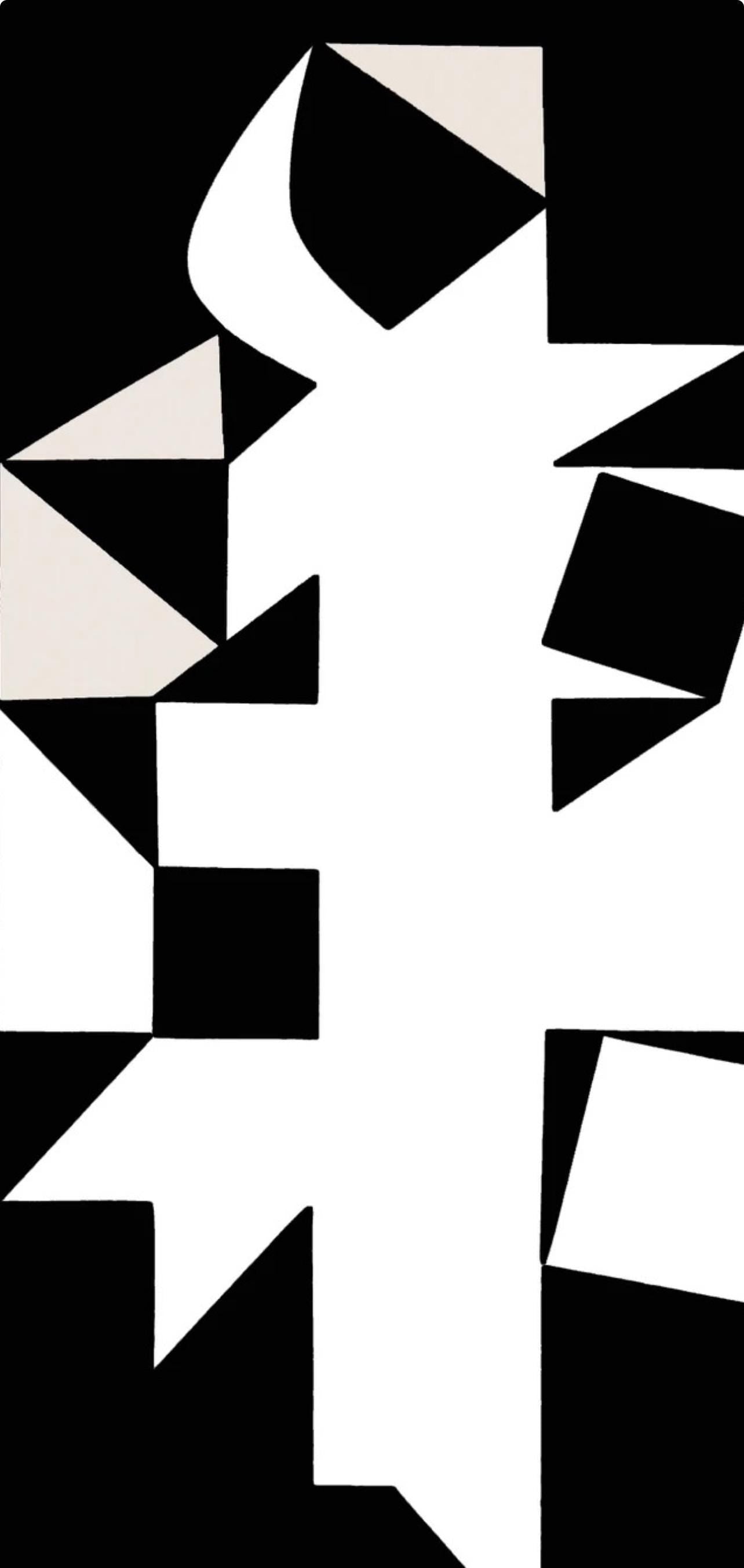 Victor Vasarely, Composition, Êtres ou Fantômes, Limited Edition Héliogravure