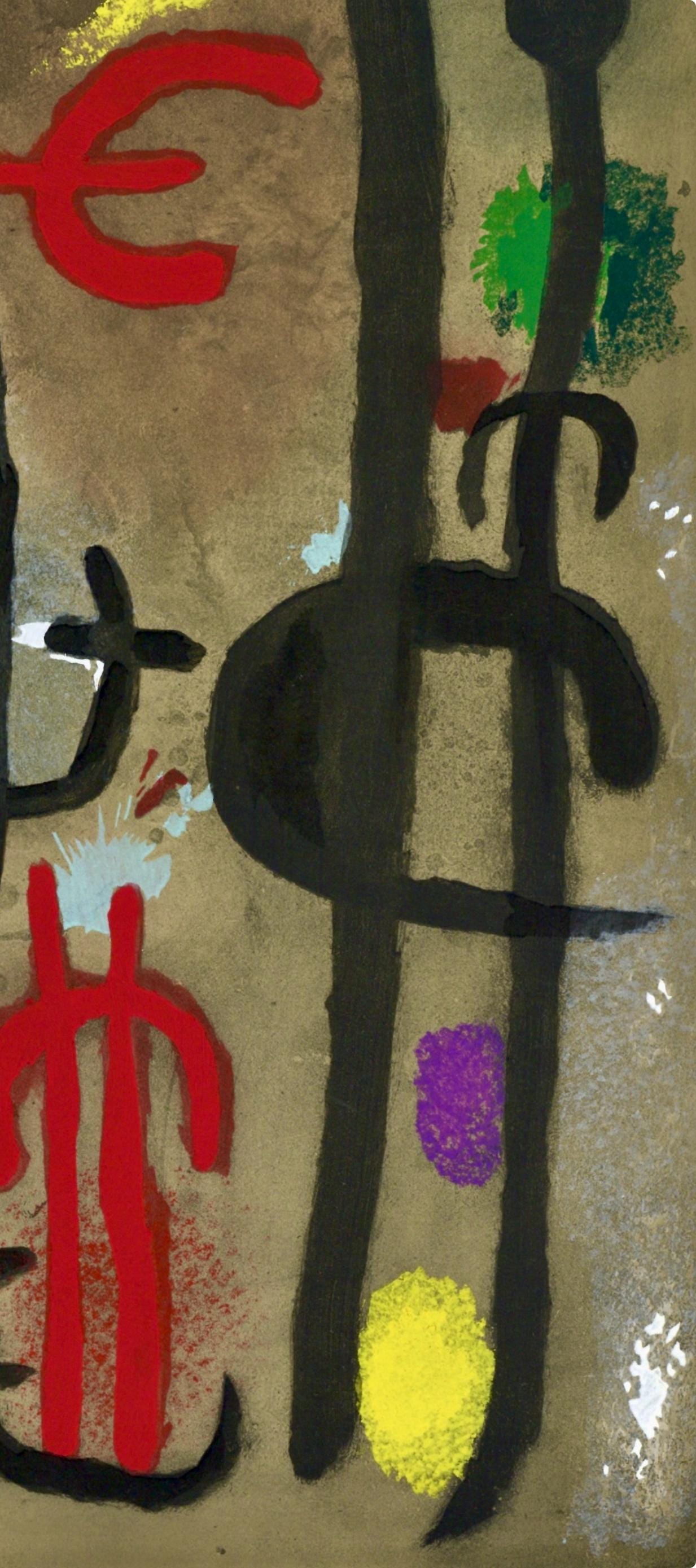Joan Miró, Composition (Cramer 103; Mourlot 382-383), Miró Cartones 1956-1965, Limited Edition Lithograph