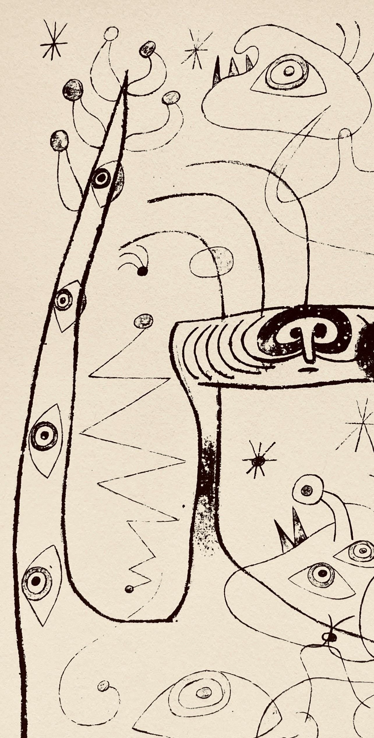 Joan Miró, Composition, The Prints of Joan Miro, Limited Edition Etching