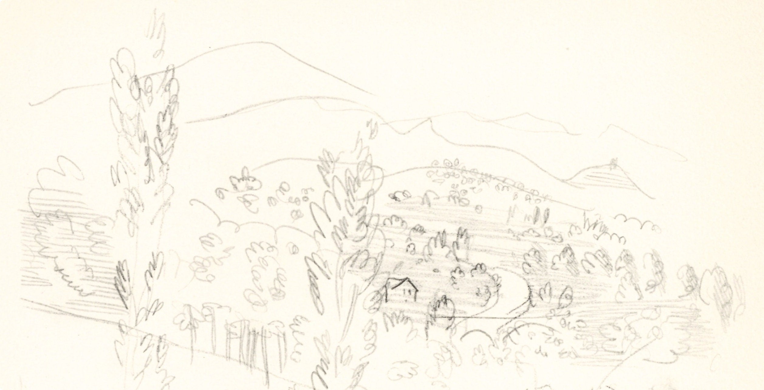 Raoul Dufy, Coteaux en Septembre, Vins, Fleurs et Flammes, Limited Edition Lithograph