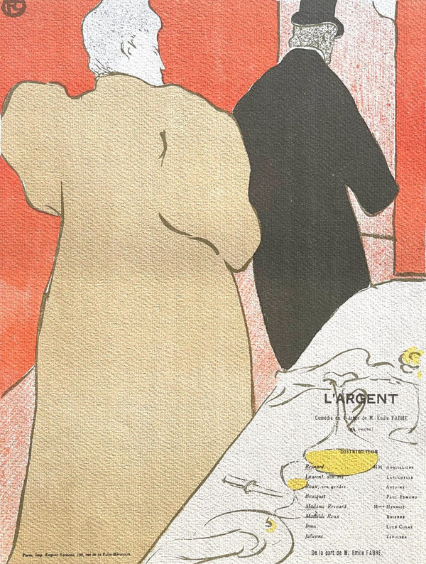 Henri de Toulouse-Lautrec, Monsieur et Dame, TLautrec, Philadelphia Museum of Art, Limited Edition Lithograph