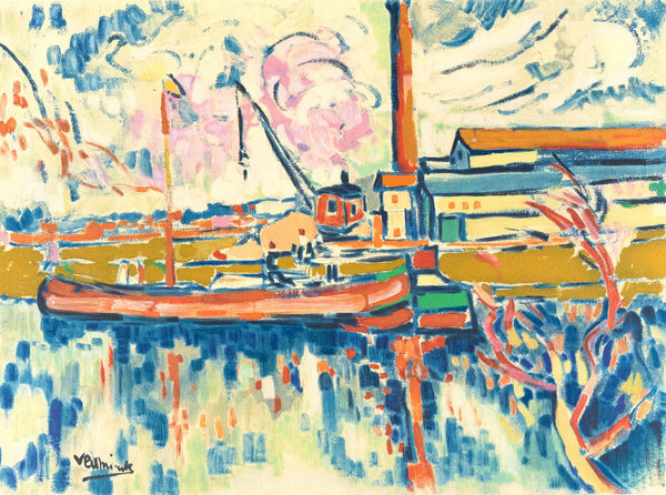 Maurice de Vlaminck, Paysage à Chatou, Fauves, Collection Pierre Lévy, Limited Edition Lithograph