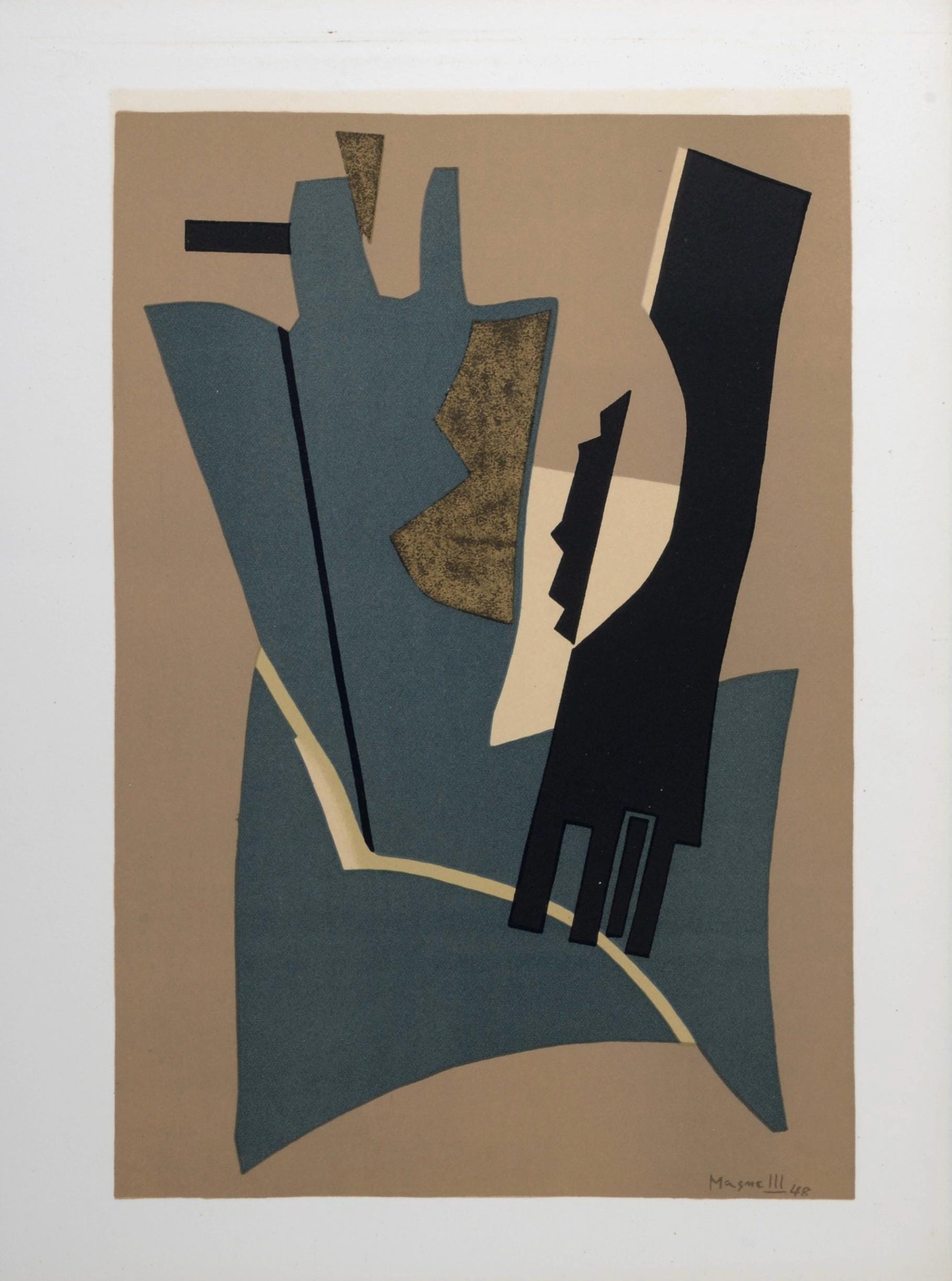 Alberto Magnelli, Composition, San Lazzaro et ses Amis, XXe Siècle, Limited Edition Lithograph