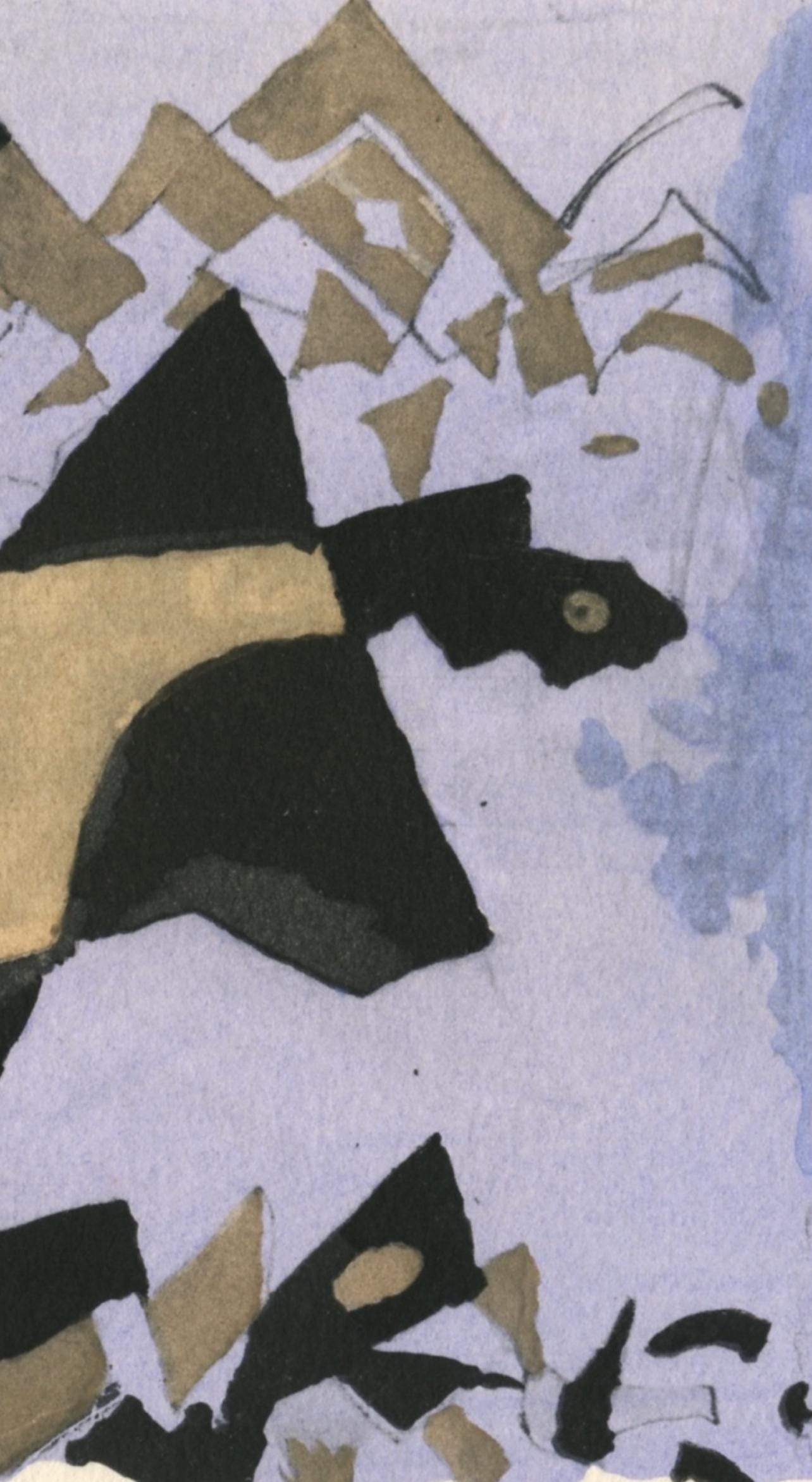 Georges Braque, Etude pour un oiseau, Georges Braque le solitaire, XXe siècle, Limited Edition Lithograph