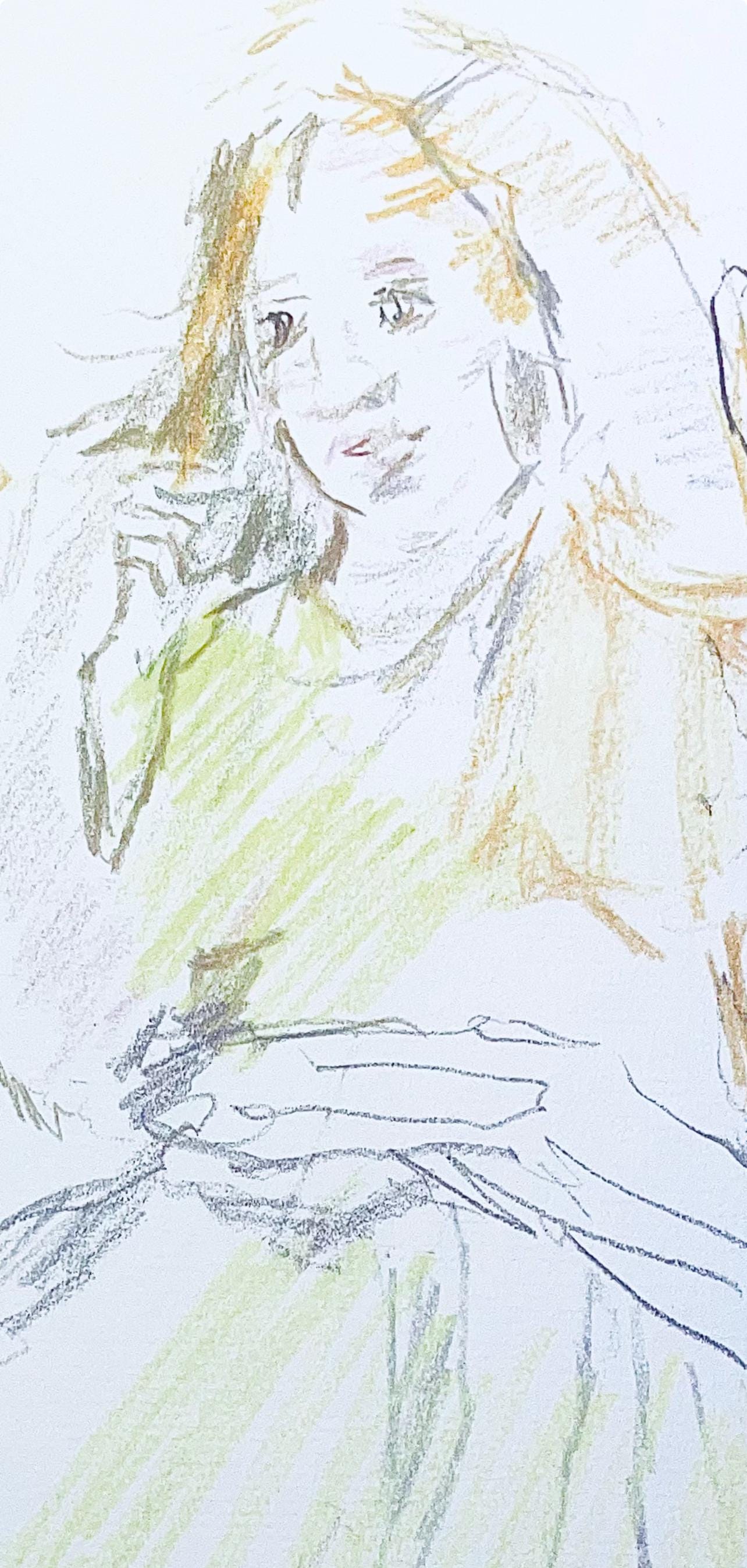 Oskar Kokoschka, Composition, Skizzenbuch der Italienischen Reise 1963, Limited Edition Lithograph