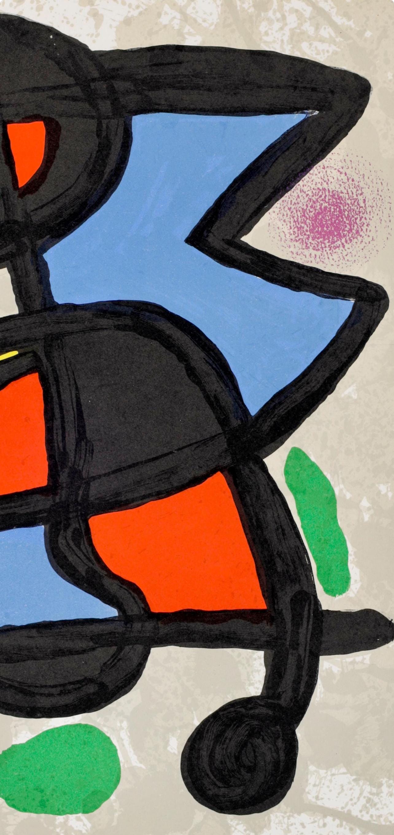 Joan Miró, Composition, Derrière le miroir, Limited Edition Lithograph