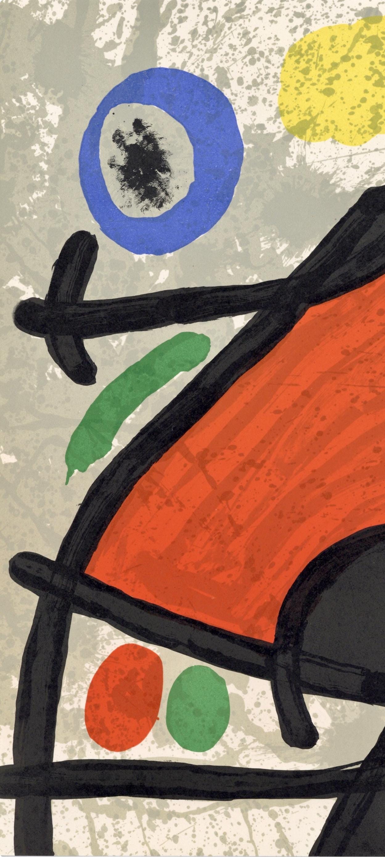 Joan Miró, Composition, Derrière le miroir, Limited Edition Lithograph