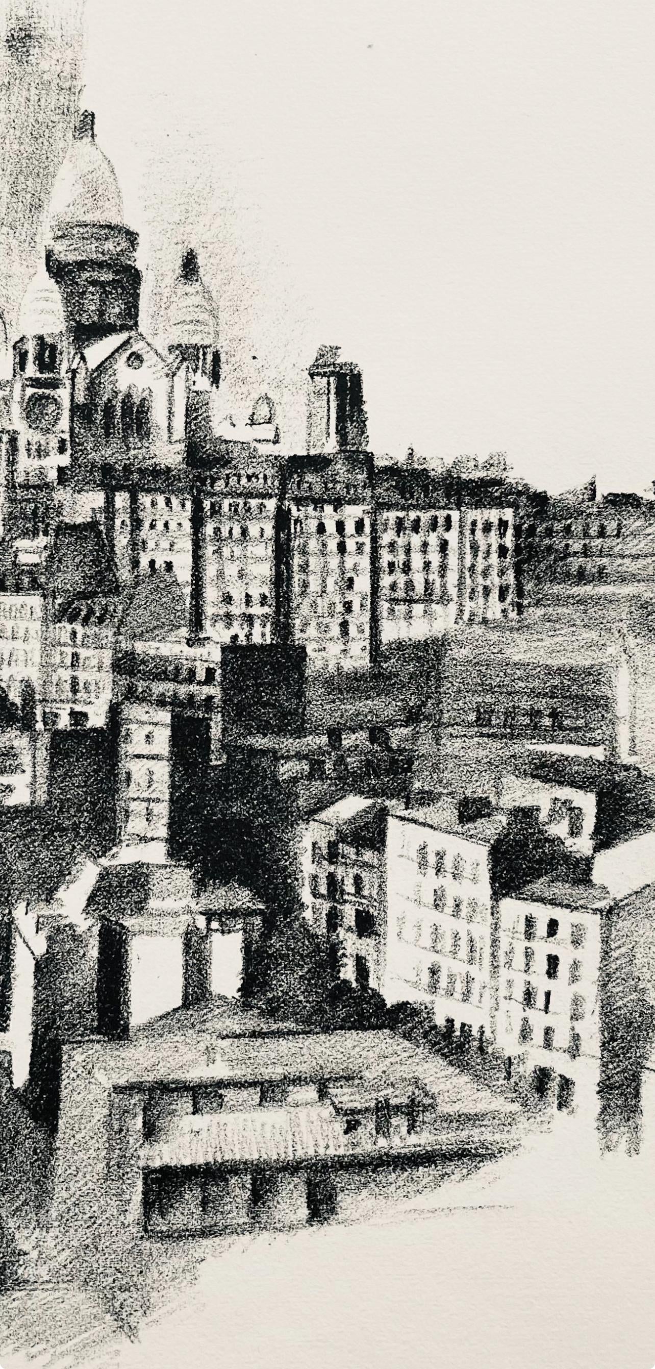 Robert Delaunay, La butte Montmartre et le Sacre-Cœur (Habasque 720-728), Allo! Paris!, Limited Edition Lithograph