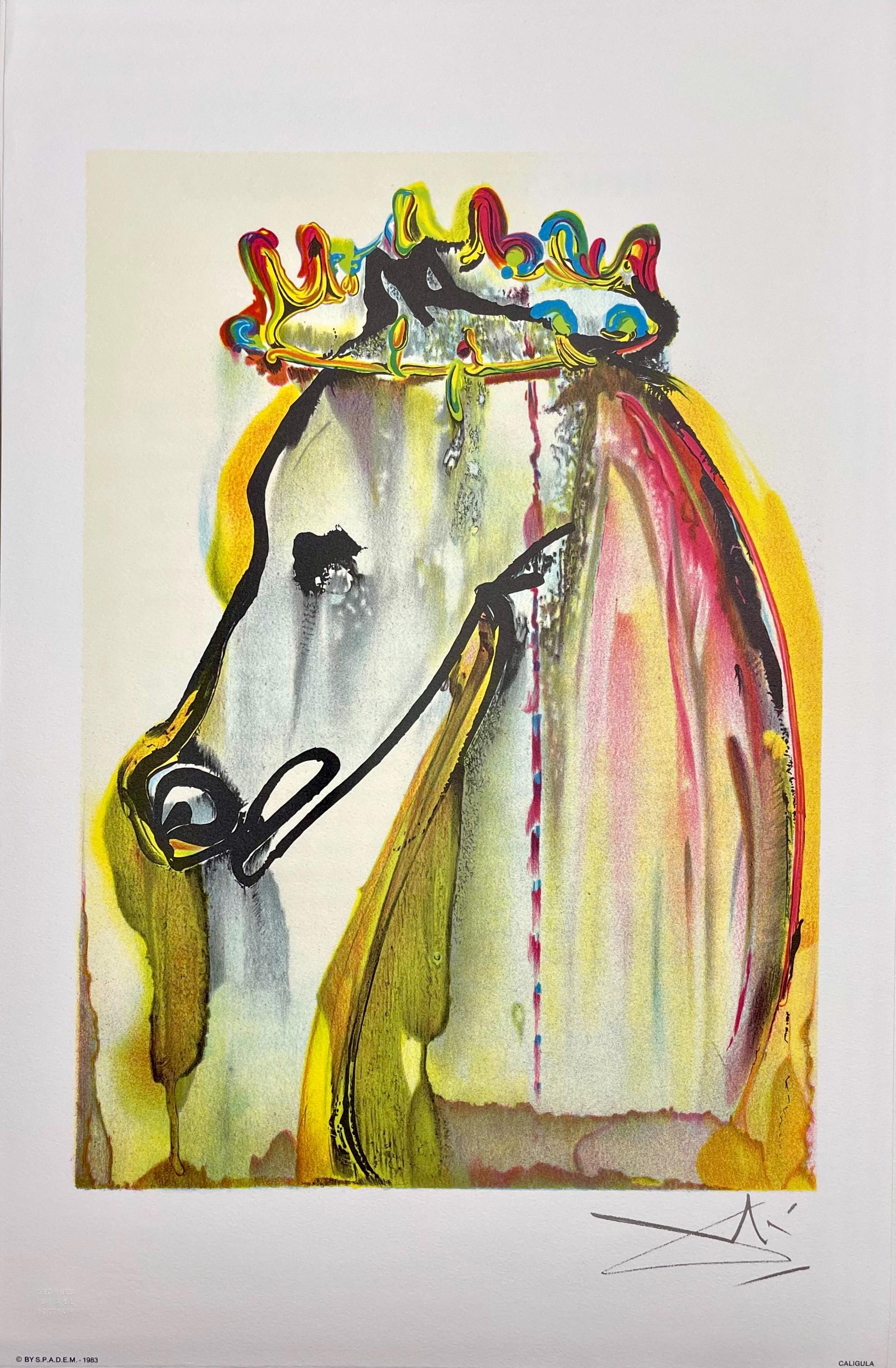 Salvador Dalí, Caligula, Les Chevaux de Dalí, Limited Edition Lithograph