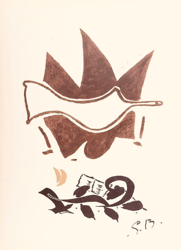 Georges Braque, Oiseau, Derrière le miroir, Limited Edition Lithograph
