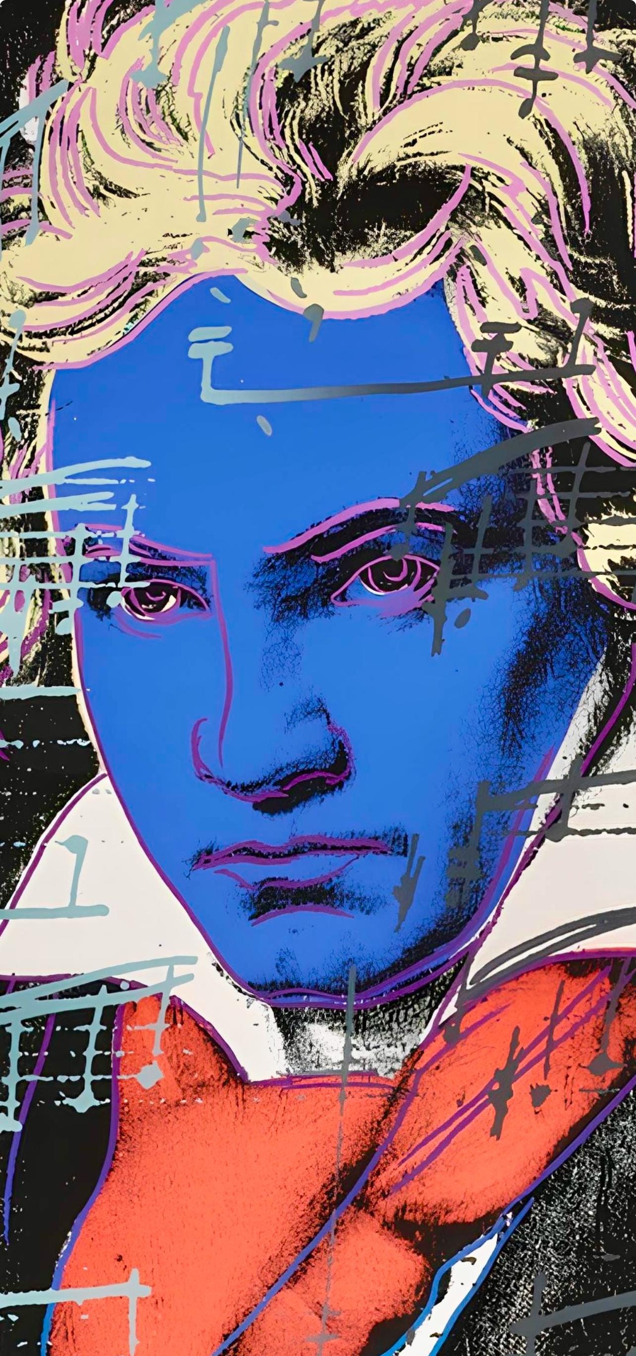 Andy Warhol, Beethoven, nº390, Official Limited Edition, Sunday B. Morning, Silkscreen
