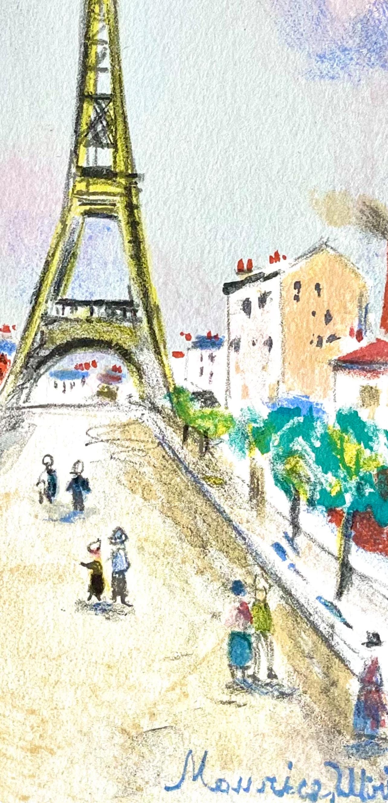 Maurice Utrillo, la Tour Eiffel, Paris Capitale, Limited Edition Lithograph
