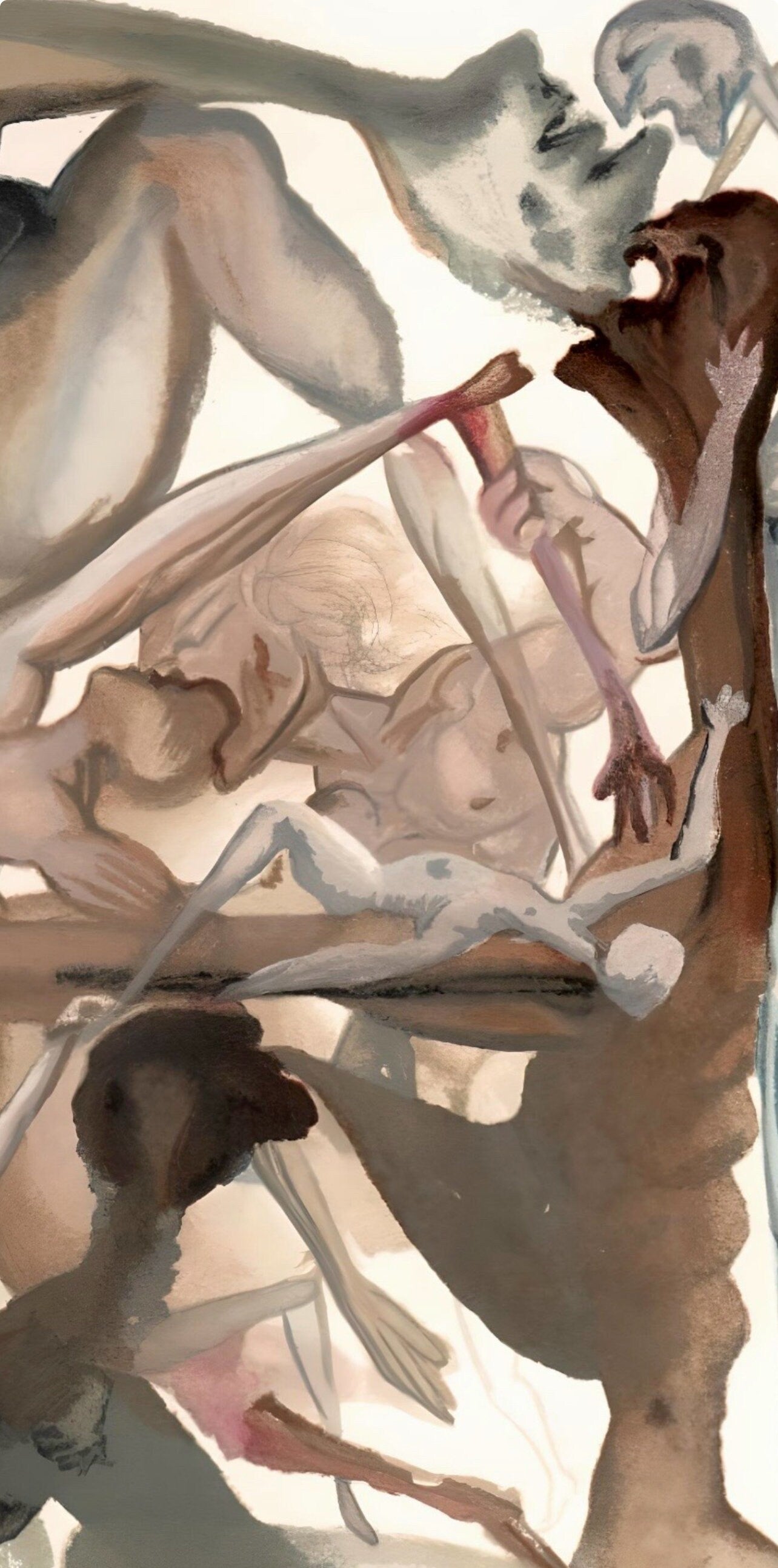 Salvador Dali, In Dark Limbo (Michler/Löpsinger 1039-1138; Field 189-200), La Divine Comédie, Limited Edition Woodcut