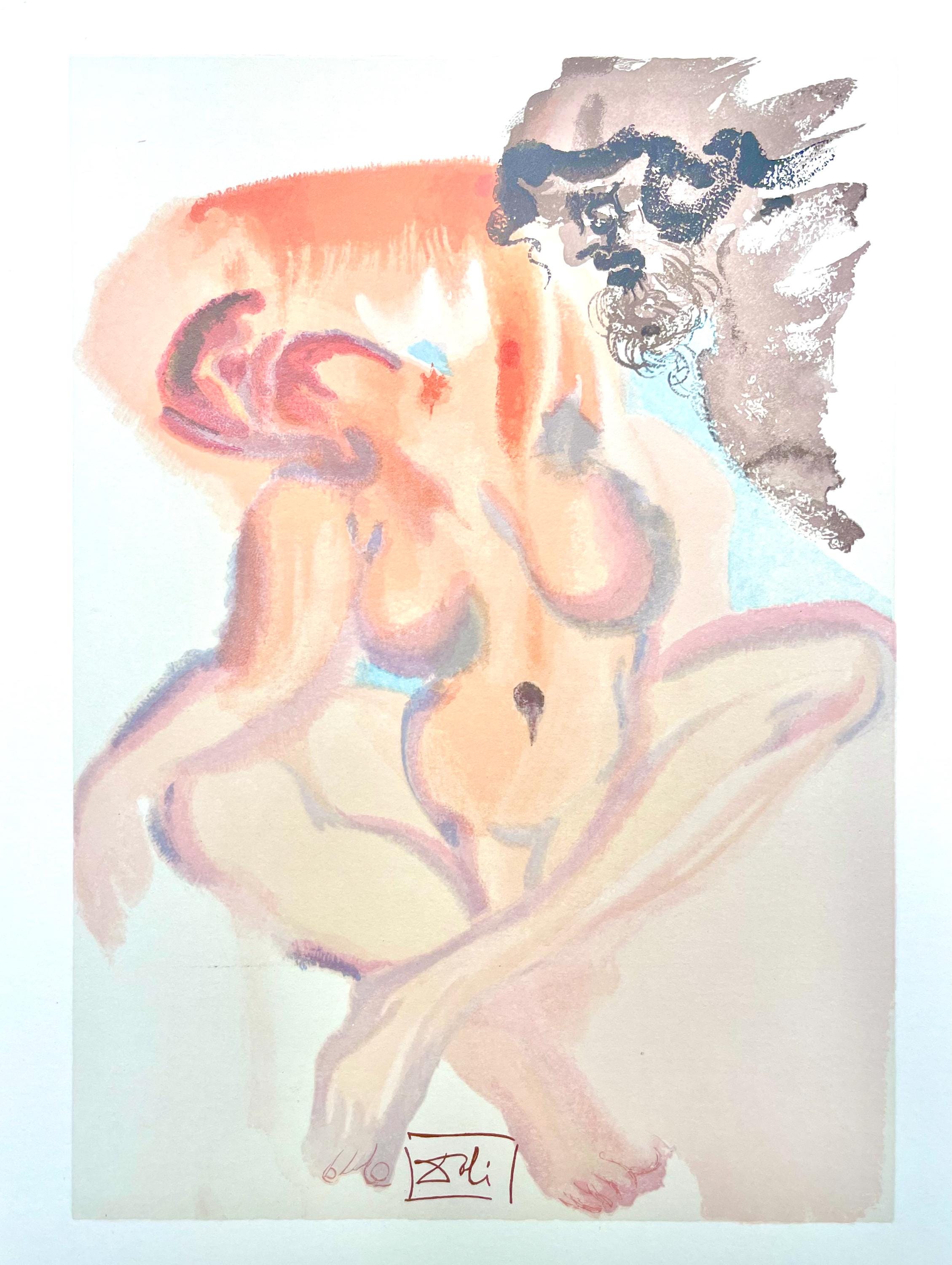 Salvador Dali, Fegefeuer III (Field 189-200; Michler/Löpsinger 1039-1138), Die Göttliche Komödie, Signed, Limited Edition Woodcut