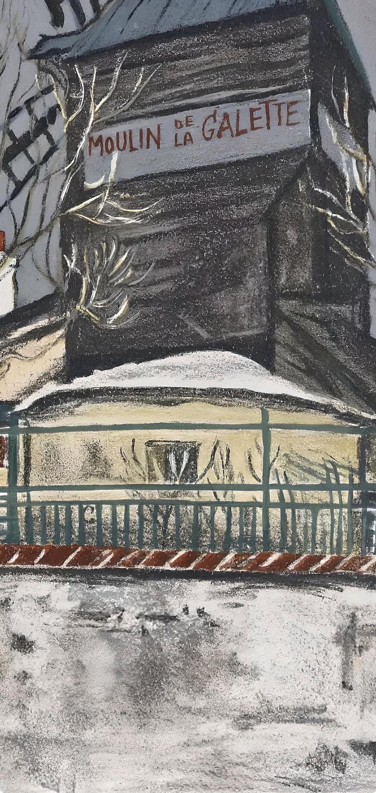 Maurice Utrillo, Composition, Éloge de Maurice Utrillo, Limited Edition Lithograph