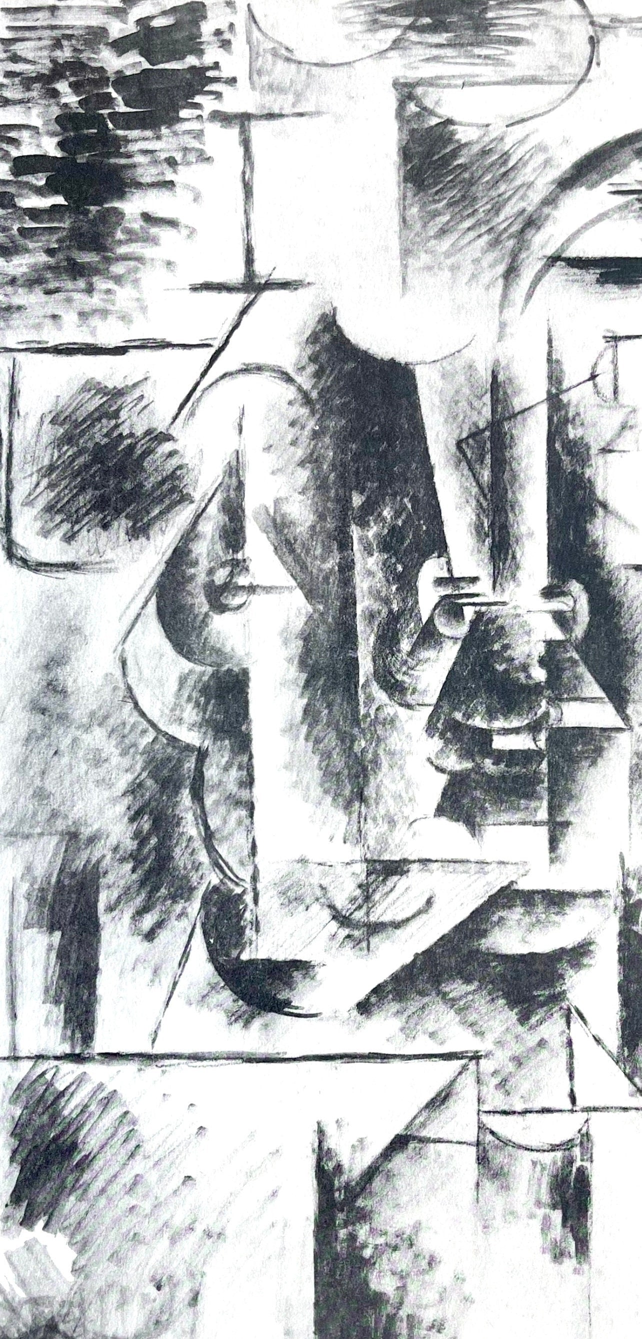 Pablo Picasso, Man with Pipe (Orozco 95), Picasso: Fifteen Drawings, Limited Edition Lithograph