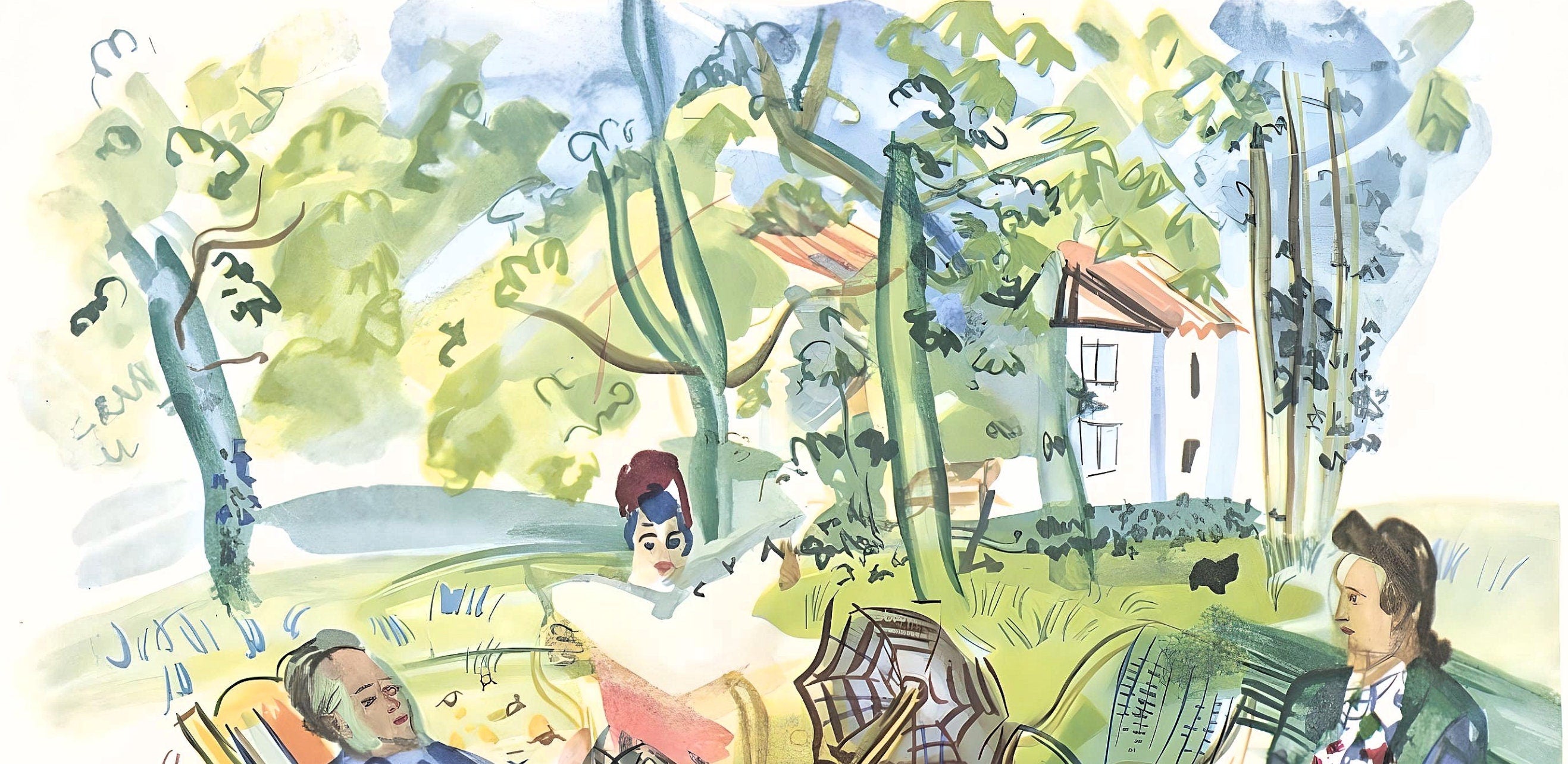 Raoul Dufy, Dans le jardin de Montsaunès, Vacances forcées