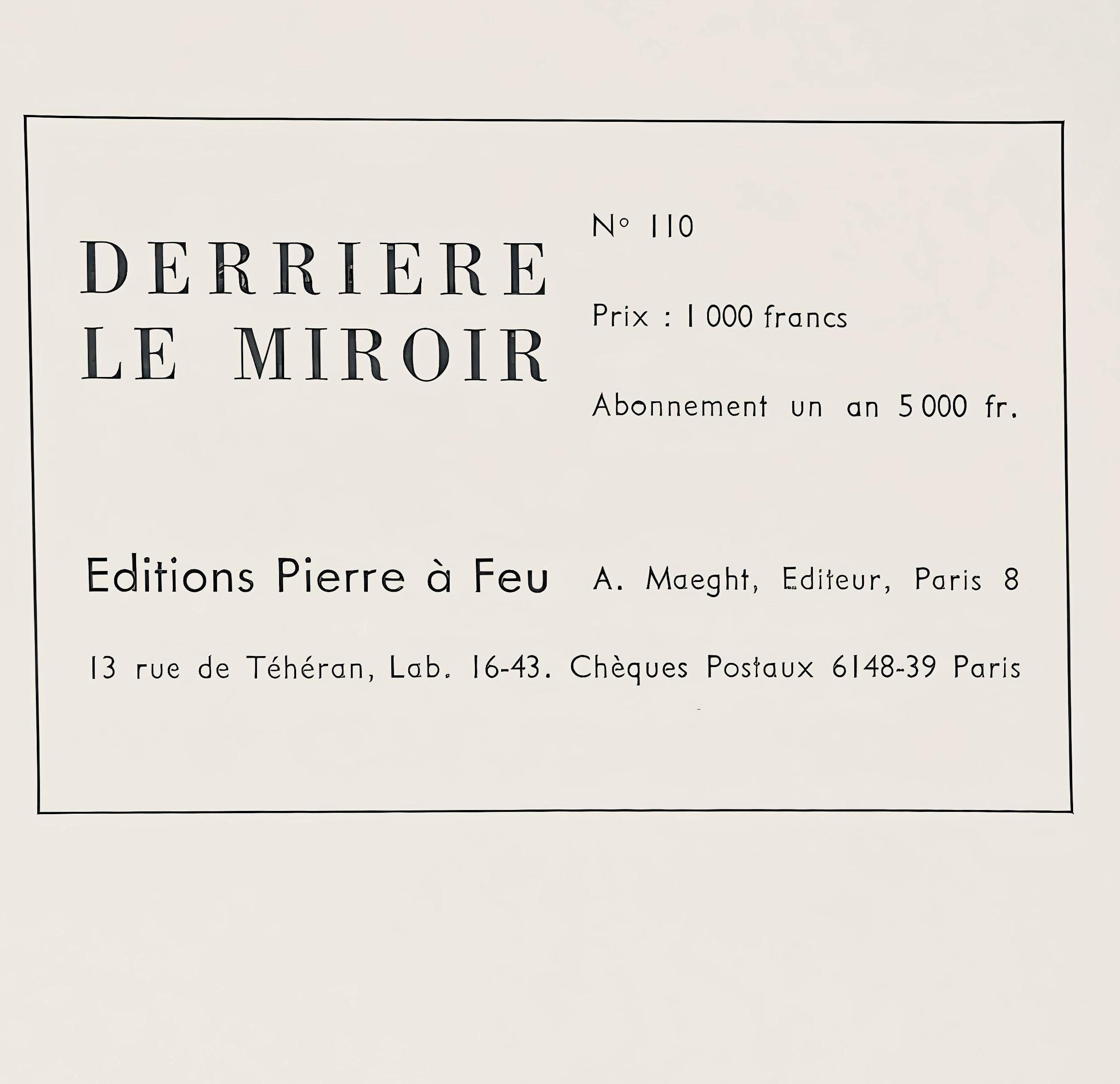 Ellsworth Kelly, Composition (Axsom, I-A), Derrière le miroir, Limited Edition Lithograph