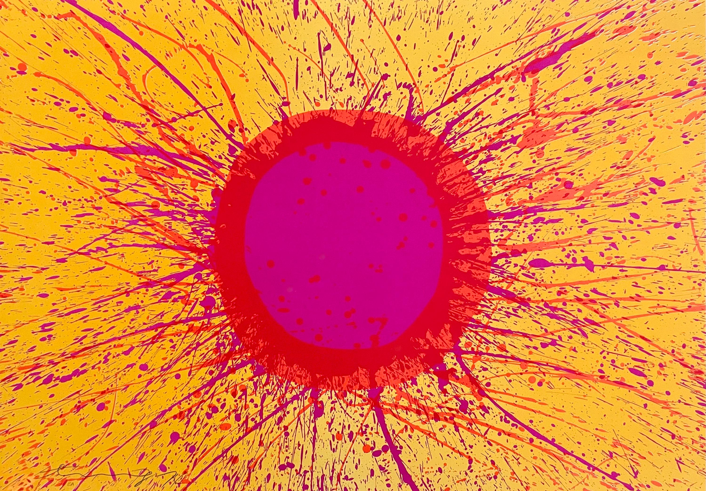 Walasse Ting 丁雄泉, Orange, Trip 旅行, Limited Edition Lithograph