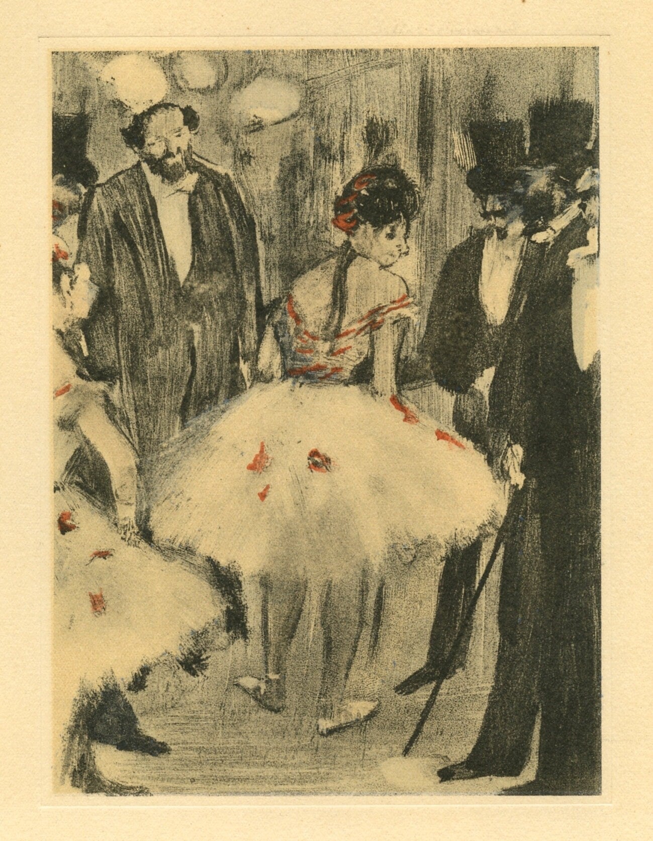 Edgar Degas, Famille Cardinal, E. Degas Monotypes, Limited Edition Monotype
