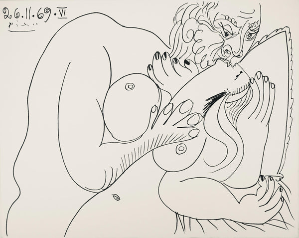 Pablo Picasso, Composition (Orozco 193-204), Au Baiser D'Avignon, Limited Edition Lithograph