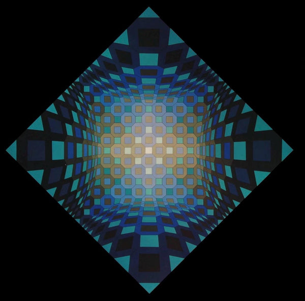 Victor Vasarely, Composition, Octogone, Limited Edition Héliogravure