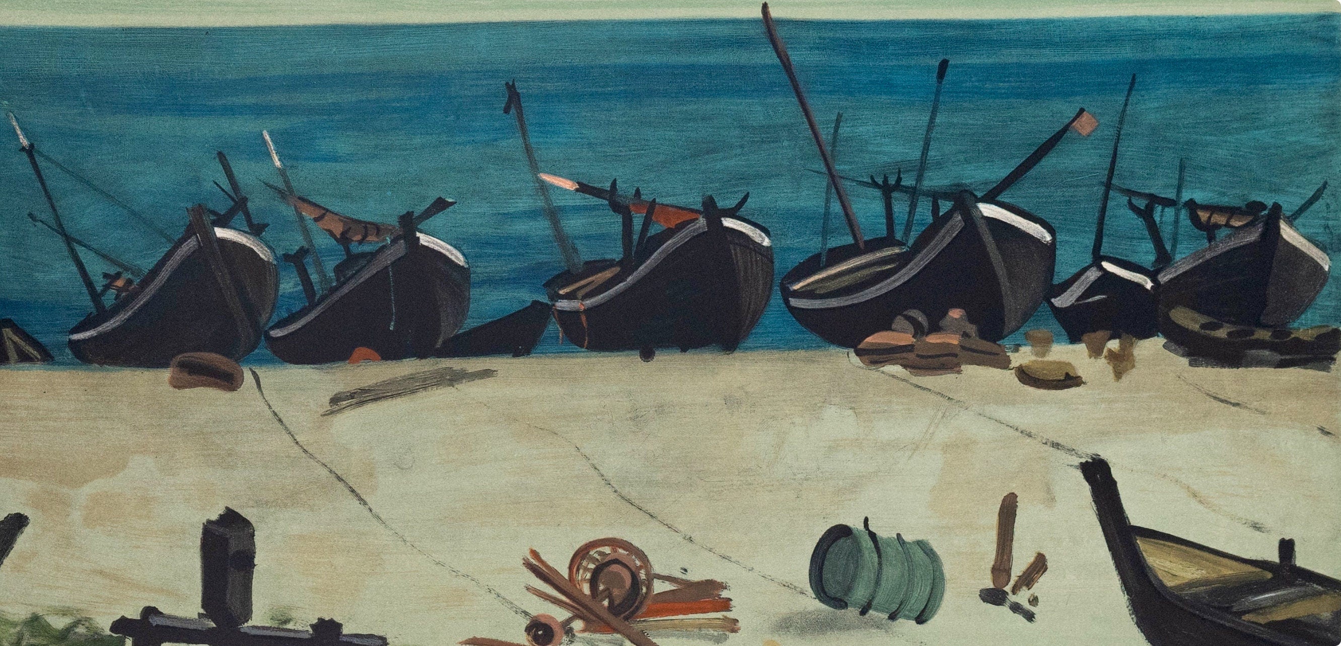 André Derain, Barques a Graveline, André Derain, Collection Pierre Lévy, Limited Edition Lithograph