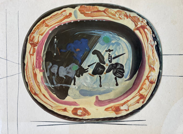 Pablo Picasso, étude pour la céramique, Céramiques de Picasso (Orozco 105), Limited Edition Lithograph and Collotype