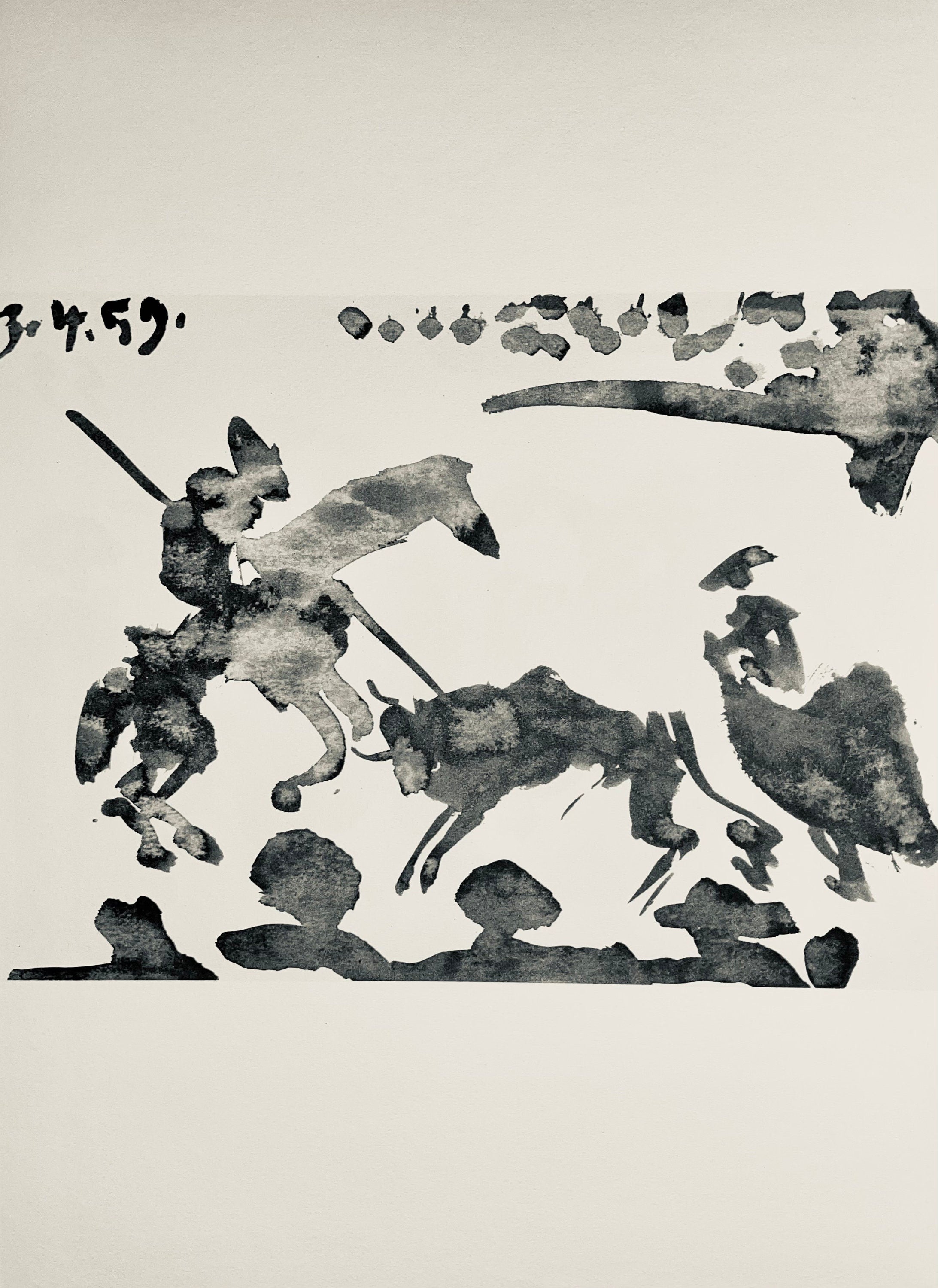 Pablo Picasso, Composition (Bloch 1276; Czwiklitzer 23), Toros y Toreros, Limited Edition Lithograph