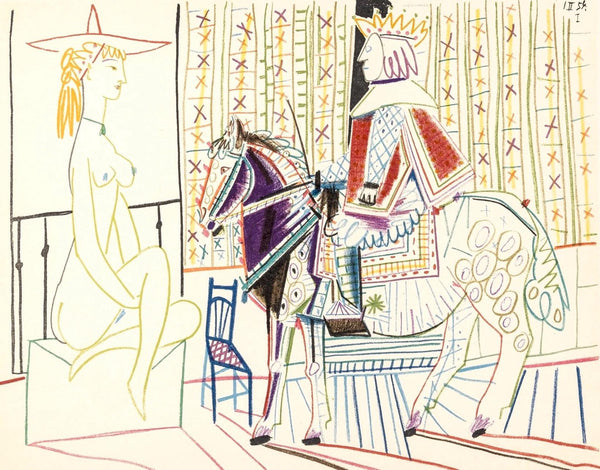 Pablo Picasso, Composition, Picasso and the Human Comedy, Verve: Revue Artistique et Littéraire, Limited Edition Lithograph