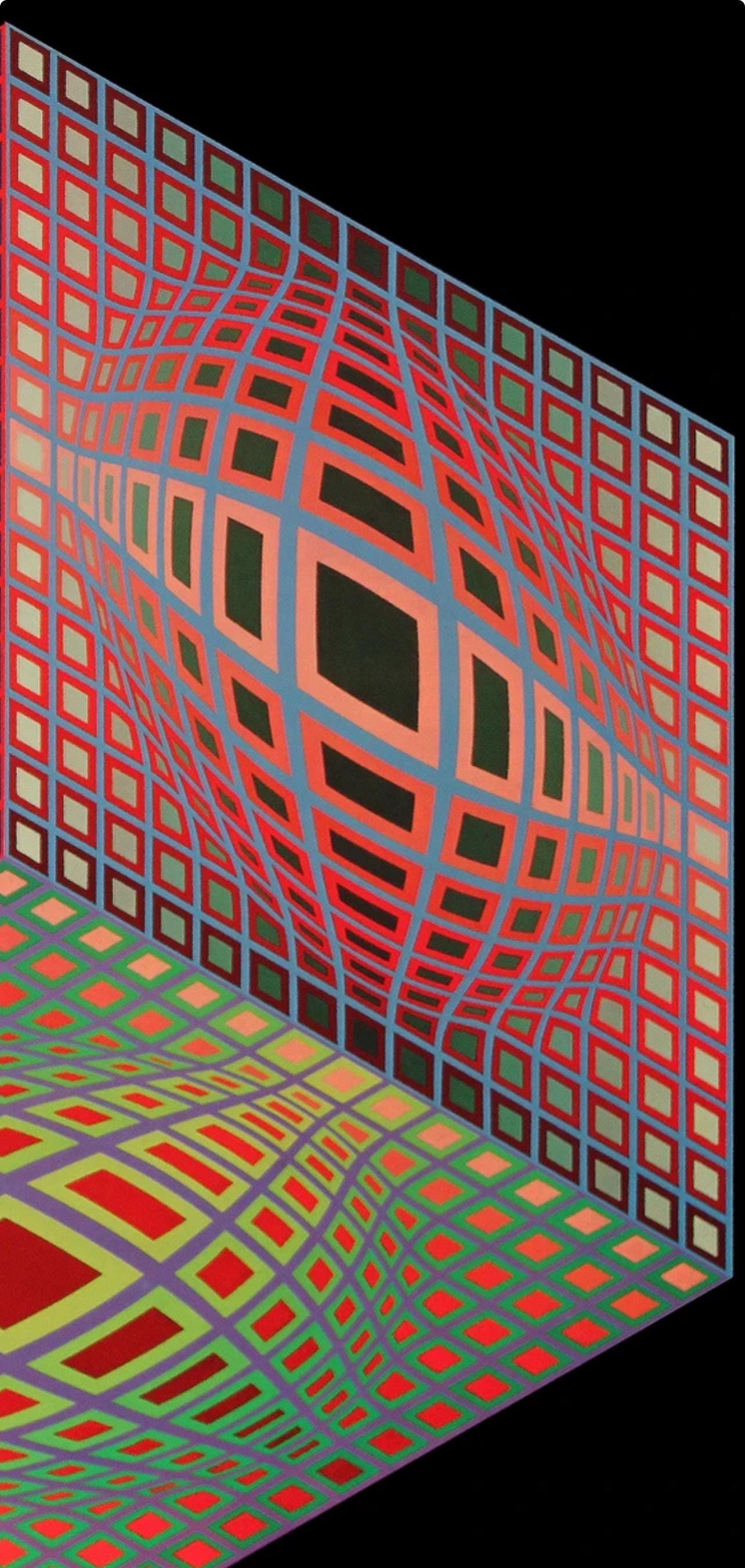 Victor Vasarely, Composition, Progressions I, Limited Edition Héliogravure