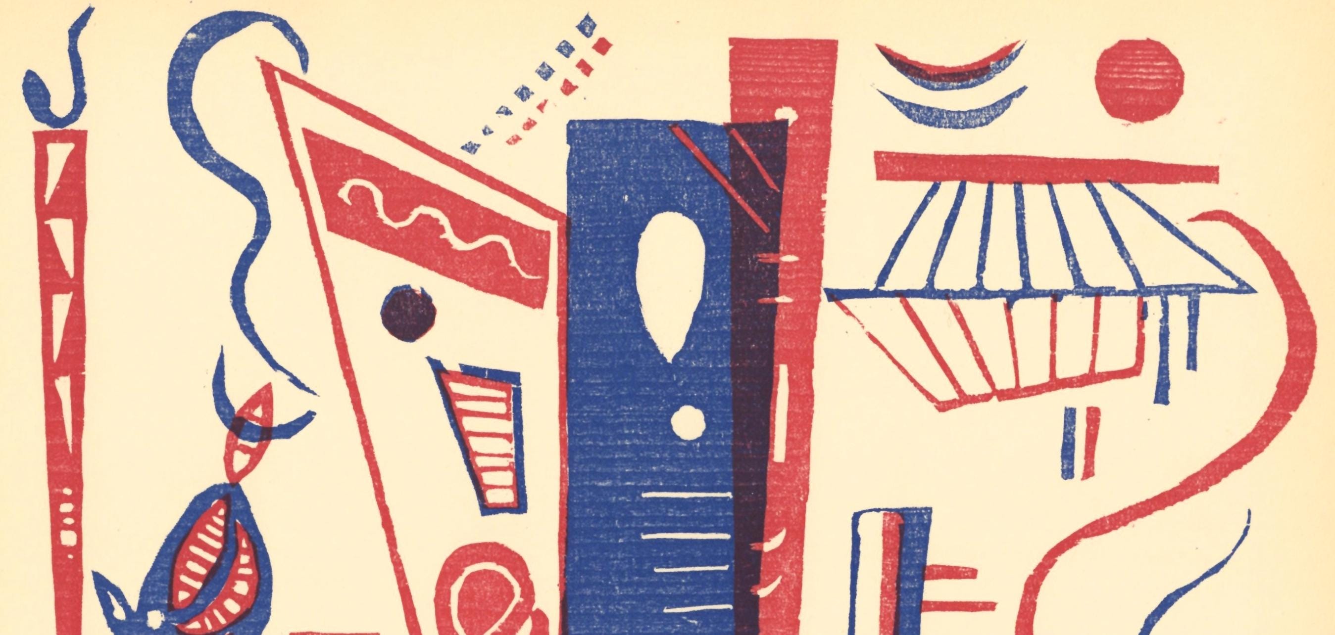 Wassily Kandinsky, Composition (Roethel 201), XXe siècle, Limited Edition Woodcut