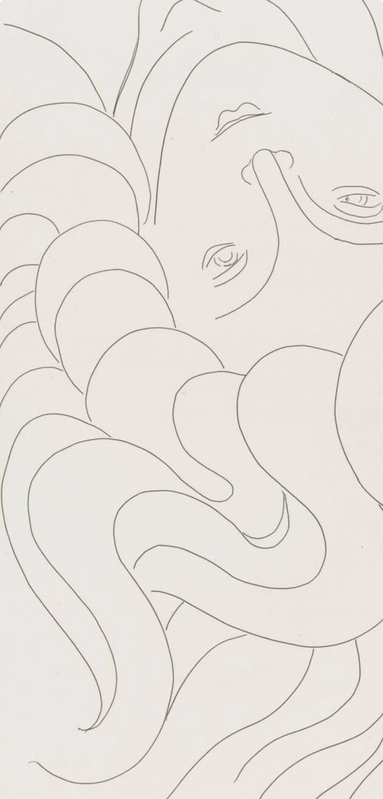 Henri Matisse, La Chevelure (The Head of Hair), Poésies, Limited Edition Lithograph