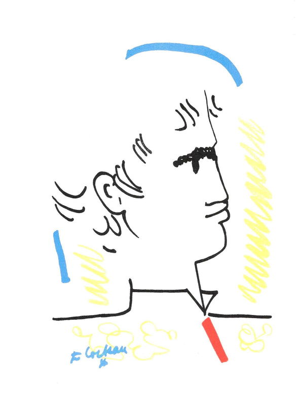 Jean Cocteau, Composition, Taureaux, Limited Edition Lithograph