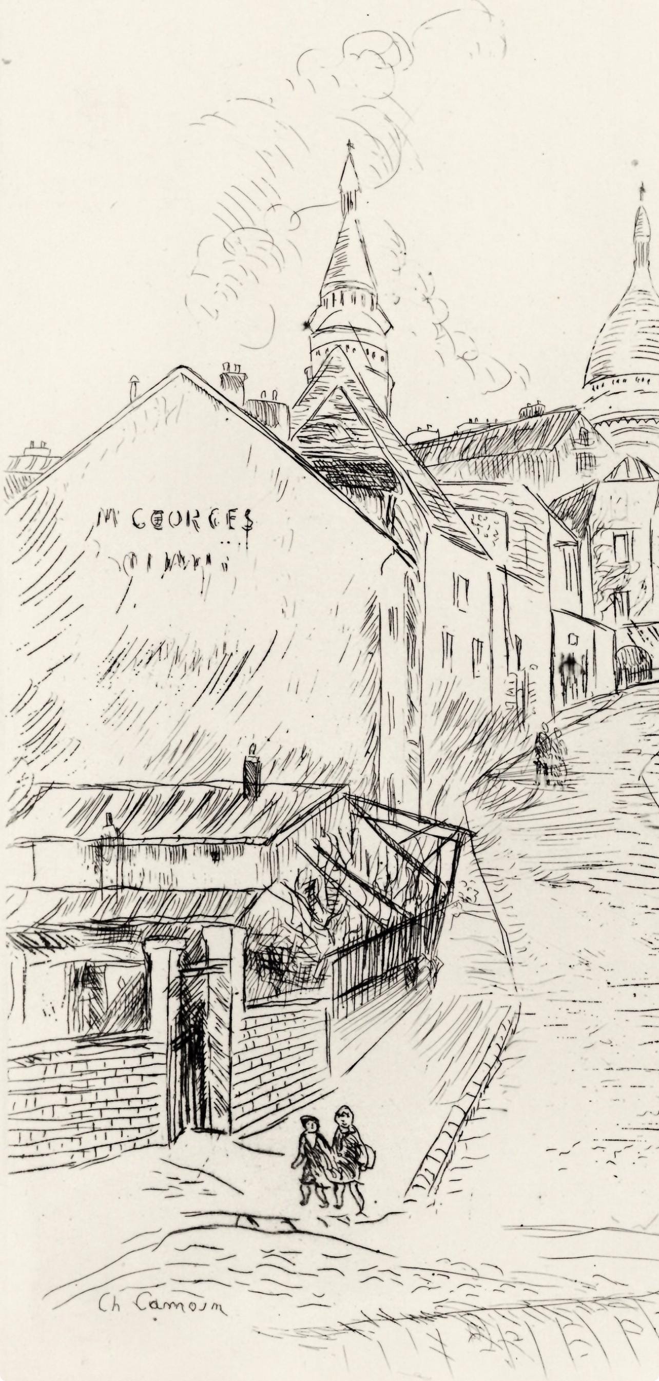 Charles Camoin, Montmartre, A La gloire à Paris, Limited Edition Etching