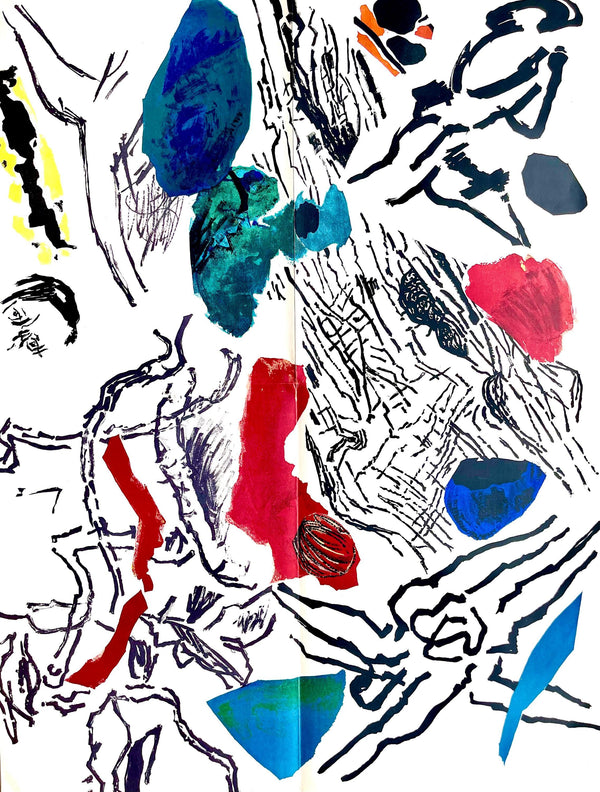 Jean Bazaine, Composition, Derrière le miroir, Limited Edition Lithograph