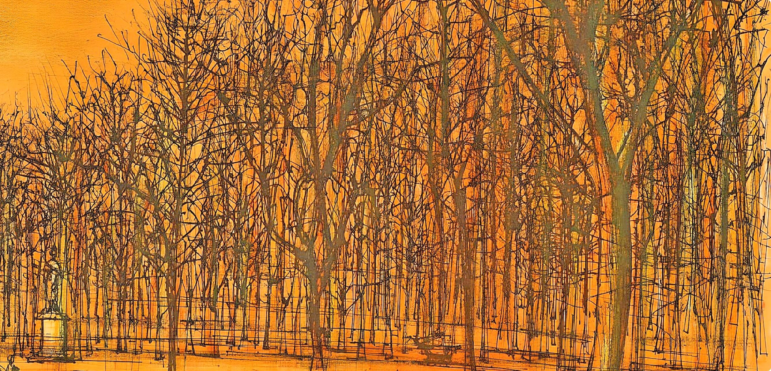 Jean Carzou, Les Tuileries, Regards sur Paris, Limited Edition Lithograph