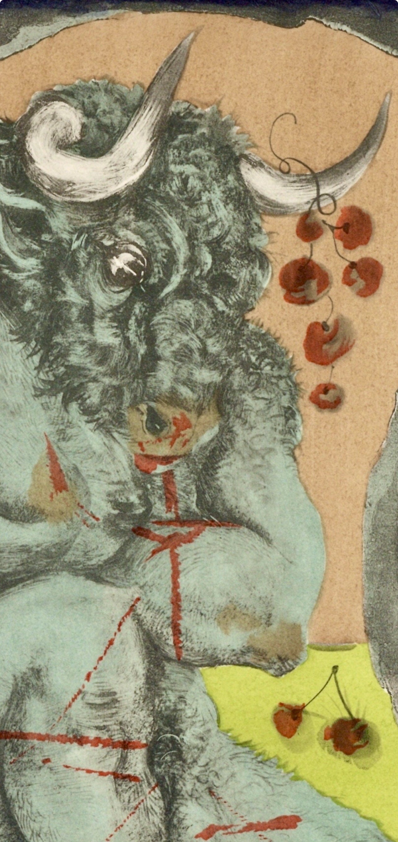 Pierre-Yves Trémois, Initiation, Vins, Fleurs et Flammes, Limited Edition Lithograph