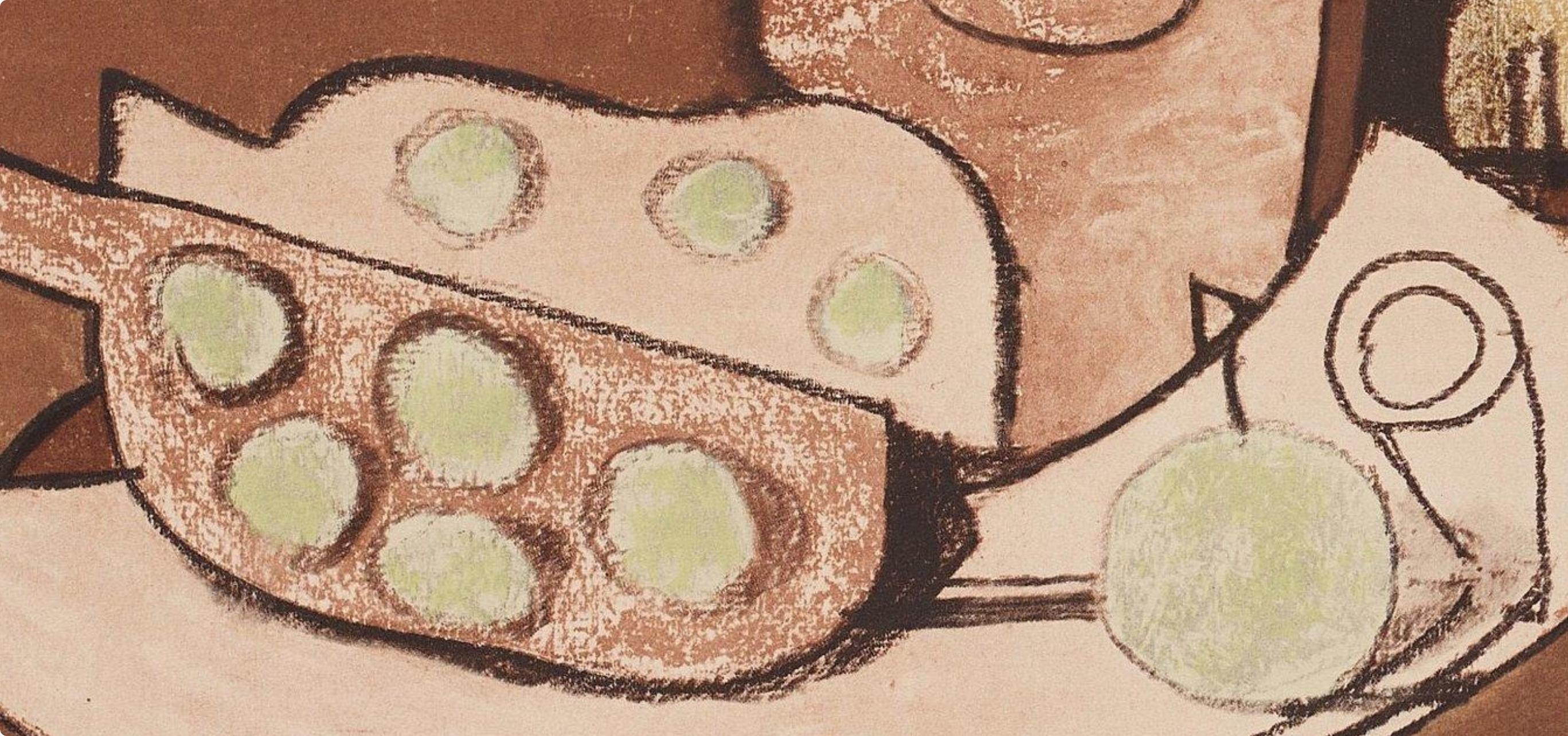 Georges Braque, Composition, Braque Espaces, 13 Dessins, Lavis, Aquarelles, Limited Edition Lithograph