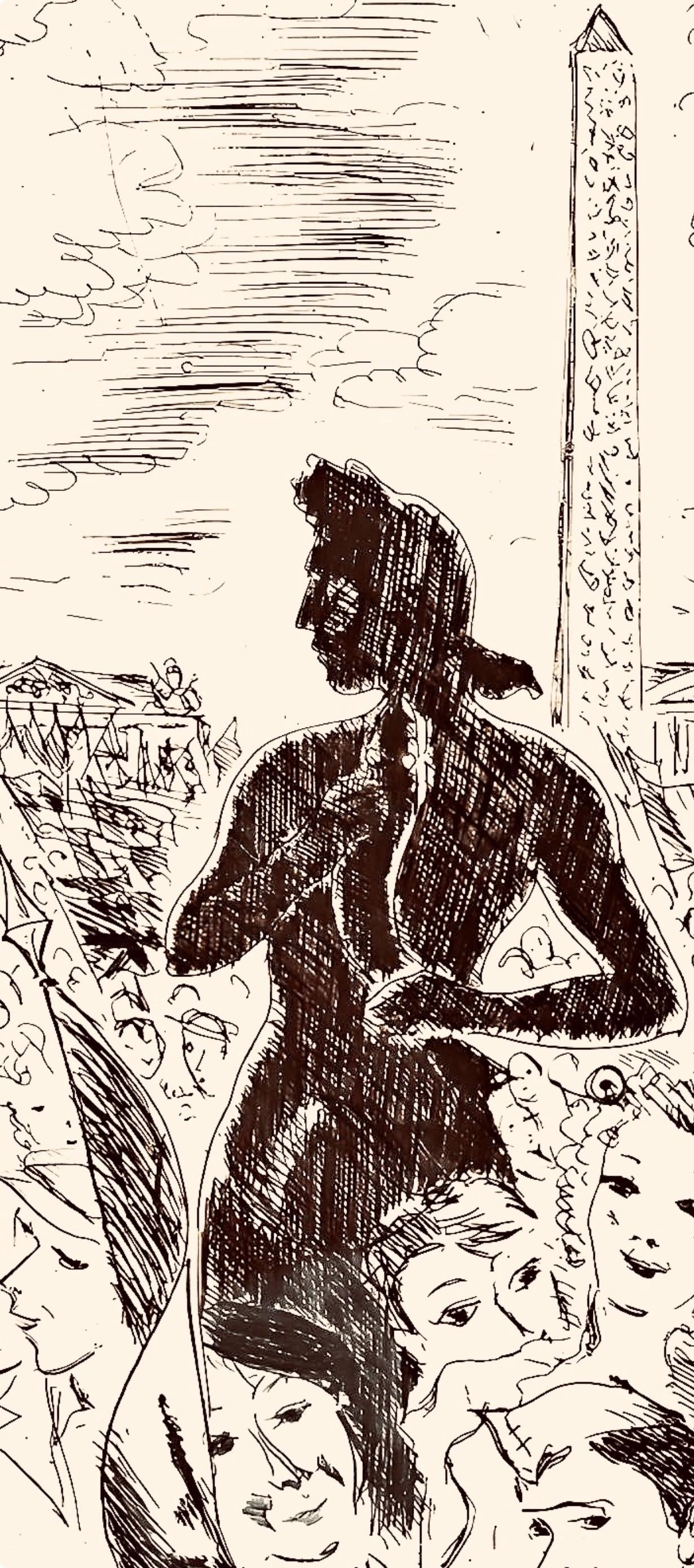 André Dignimont, Composition, Jours de gloire, Histoire de la libération de Paris, Limited Edition Etching