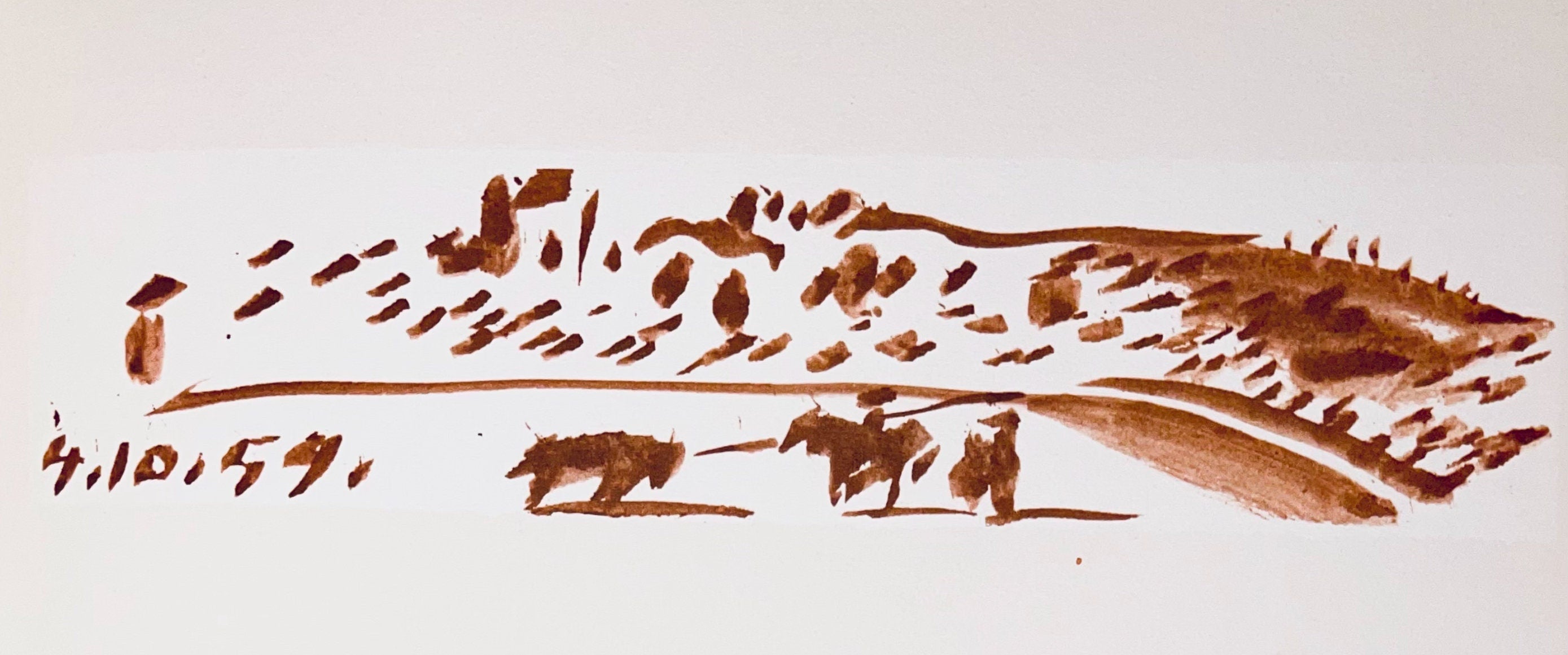 Pablo Picasso, Composition (Bloch 1276; Czwiklitzer 23), Toros y Toreros, Limited Edition Lithograph