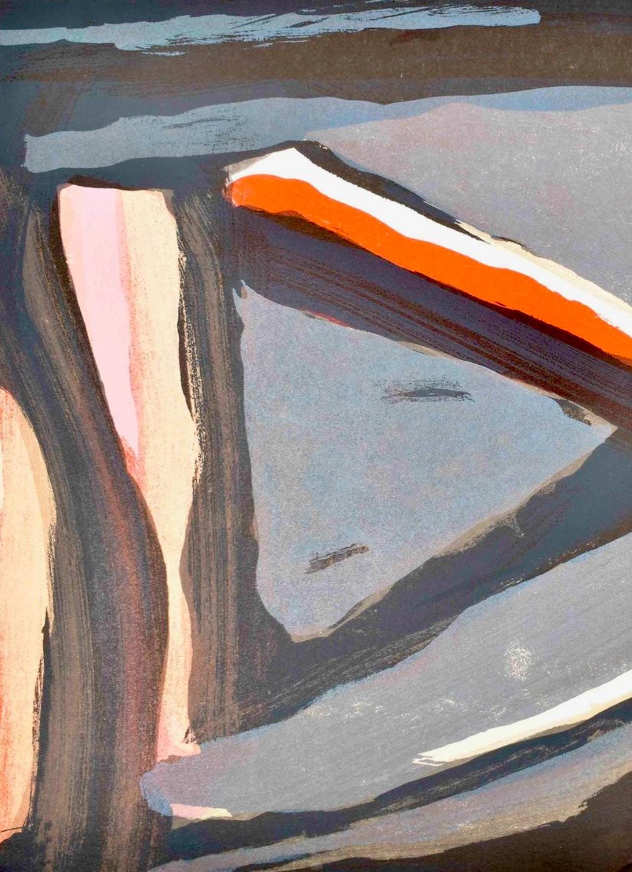 Geer Van Velde, Composition, Derrière le miroir, Limited Edition Lithograph